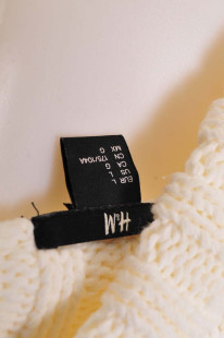 H&M SWETER DAMSKI bawełniany z rozcięciami 3XL