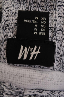 H&M SWETER MĘSKI bawełniany cieniowany M