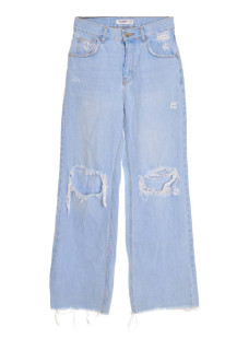 PULL&BEAR SPODNIE DAMSKIE jeansowe XS